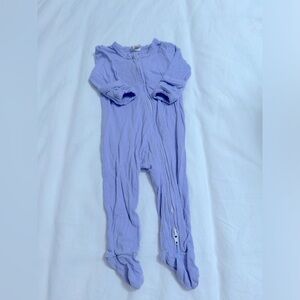 Larkspur. Newborn. Bamboo pajamas. Lilac.